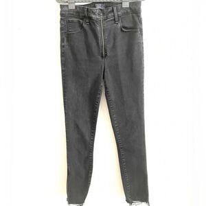 ABERCROMBIE&FITCH HIGH RISE SUPER SKINNY ANKLE GREY 27